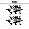 CSE1S İkili Set - World Crosser (Dunyayi Gezen) Yazili Etiket - Mat Siyah