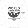 CSE2 World Crosser (Dunyayi Gezen) Yazili Etiket - - YÜKSEK YAPIŞKANLI