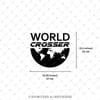 CSE2 World Crosser (Dunyayi Gezen) Yazili Etiket - Mat Siyah