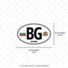 CSE24 Bulgaristan (BG) Reflektif Ulke Etiketi