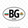 CSE24 Bulgaristan (BG) Reflektif Ulke Etiketi