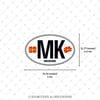 CSE27 Makedonya (MK) Reflektif Ulke Etiketi