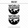 CSE2S İkili Set - World Crosser (Dunyayi Gezen) Yazili Etiket - Mat Siyah