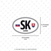 CSE31 Slovakya (SK) Reflektif Ulke Etiketi
