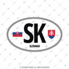 CSE31 Slovakya (SK) Reflektif Ulke Etiketi