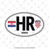 CSE34 Hirvatistan (HR) Reflektif Ulke Etiketi