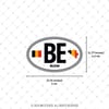 CSE42 Belcika (BE) Reflektif Ulke Etiketi