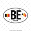 CSE42 Belcika (BE) Reflektif Ulke Etiketi