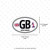 CSE43 Ingiltere (GB) Reflektif Ulke Etiketi