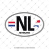 CSE45 Hollanda (NL) Reflektif Ulke Etiketi