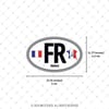 CSE46 Fransa (FR) Reflektif Ulke Etiketi