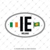 CSE47 Irlanda (IE) Reflektif Ulke Etiketi