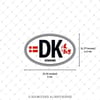 CSE48 Danimarka (DK) Reflektif Ulke Etiketi