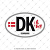 CSE48 Danimarka (DK) Reflektif Ulke Etiketi