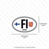 CSE49 Finlandiya (FI) Reflektif Ulke Etiketi