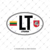 CSE54 Litvanya (LT) Reflektif Ulke Etiketi