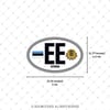 CSE55 Estonya  (EE) Reflektif Ulke Etiketi