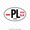 CSE57 Polonya (PL) Reflektif Ulke Etiketi