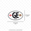CSE59 Gurcistan (GE) Reflektif Ulke Etiketi