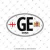 CSE59 Gurcistan (GE) Reflektif Ulke Etiketi