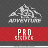 CSE7 Adventure Yazılı Sticker - Renk Seçenekli