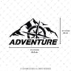 CSE7 Adventure Yazılı Sticker - Renk Seçenekli