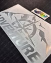 CSE7 Adventure Yazılı Sticker - Renk Seçenekli