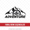 CSE7 Adventure Yazılı Sticker - Renk Seçenekli