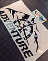 CSE7 Adventure Yazılı Sticker - Renk Seçenekli