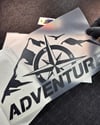 CSE7 Adventure Yazılı Sticker - Renk Seçenekli