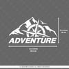 CSE7 Adventure Yazılı Sticker - YÜKSEK YAPIŞKANLI