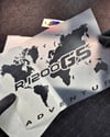 CSE8 GS1200 Detayli Dunya Haritasi Desen Sticker - Renk Seçenekli