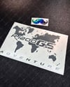 CSE8 GS1200 Detayli Dunya Haritasi Desen Sticker - YÜKSEK YAPIŞKANLI