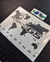 CSE8 GS1200 Detayli Dunya Haritasi Desen Sticker - Renk Seçenekli