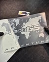 CSE8 GS1200 Detayli Dunya Haritasi Desen Sticker - Renk Seçenekli
