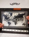 CSE8 GS1200 Detayli Dunya Haritasi Desen Sticker - Renk Seçenekli