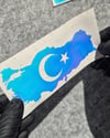 CSFT13 Renk Değiştiren Seri Ay Yıldızlı Türkiye Haritası