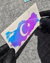 CSFT13 Renk Değiştiren Seri Ay Yıldızlı Türkiye Haritası