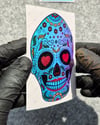 CSFT18 Renk Değiştiren Seri Kalp Gozlu Sugar Skull Kurukafa Etiketi