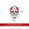 CSFT26 Renk Değiştiren Seri Sugar Skull Kurukafa Etiketi