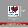 CSFT53 Renk Değiştiren Seri I love Snowboard Etiketi