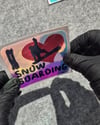 CSFT53 Renk Değiştiren Seri I love Snowboard Etiketi