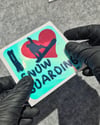 CSFT53 Renk Değiştiren Seri I love Snowboard Etiketi