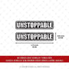 CSFT9 Renk Değiştiren Durdurulamaz (Unstoppable) Yazılı Etiket 2 li Set