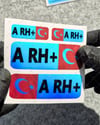 CSFTBT03 A Rh Pozitif (+) Kan Grubu Etiket Seti Renk Değiştiren Seri