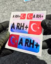 CSFTBT03 A Rh Pozitif (+) Kan Grubu Etiket Seti Renk Değiştiren Seri