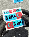 CSFTBT05 B Rh Pozitif (+) Kan Grubu Etiket Seti Renk Değiştiren Seri