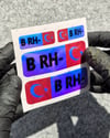 CSFTBT06 B Rh Negatif (-) Kan Grubu Etiket Seti Renk Değiştiren Seri