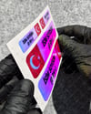 CSFTBT10 Isme Ozel Kan Grubu Etiket Seti - Renk Değiştiren Seri