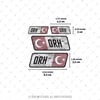 CSFTBT11 0 Rh Negatif (-) Kan Grubu Etiket Seti Renk Değiştiren Seri